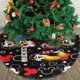 thumbnail image 3 of Falda para árbol de Navidad de Mickey Mouse, suave y divertida, decoración navideña navideña de granja de 48", 3 of 4