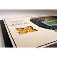 thumbnail image 4 of Michigan Wolverines 17'' x 13'' 5-Layer StadiumViews 3D Wall Art, 4 of 5