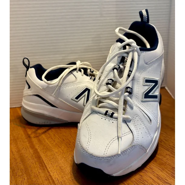 New Balance 608 Men Shoes White Comfort Insert Soft & Supportive Sz 8 Excellent