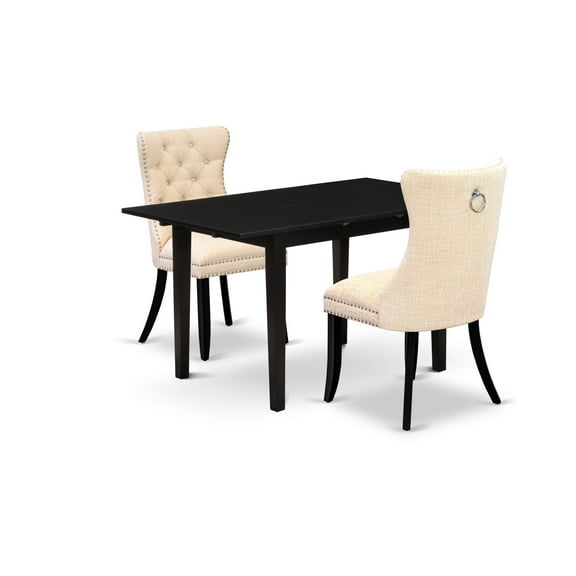 East West Furniture 3 Piece Dining Set