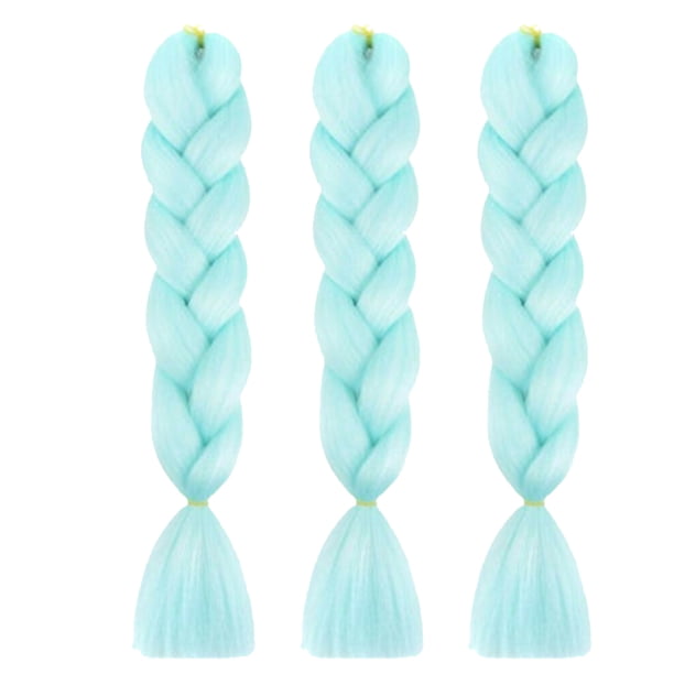Sonducket Extensiones de cabello de ganchillo estilo trenzado, peluquín reutilizable extraíble, peluca bonita, trenzas sintéticas, accesorios de Accesorio para el cabello Cielo azul Sonducket AP012968-03