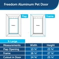 thumbnail image 7 of PetSafe Freedom Aluminum Pet Door - X-Large - White, 7 of 7