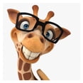 thumbnail image 1 of Cuadros Decorativos Jirafa con gafas pintura al óleo por números DIY para colorear imágenes de animales de dibujos animados Ehuebsd Nuevos Originales, 1 of 9