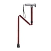 Drive Medical Adjustable Gel Hand Grip Folding Walking Cane for Adult, Red Crackle