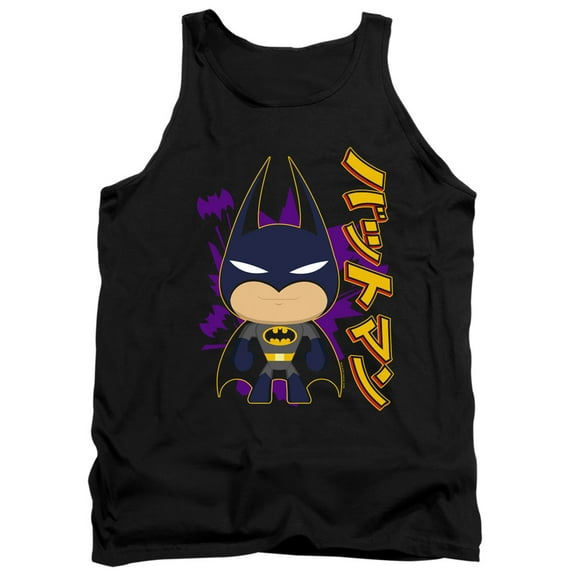 Batman Cute Kanji Adult Tank Top Black