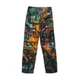 thumbnail image 6 of Balery Colorful Graffiti Abstract Eye print Men's Pajama Pants,Ultra Lightweight Pjs,Lounge Pant-Small, 6 of 9
