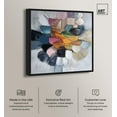 thumbnail image 2 of Chromatic Colorplay Canvas Modern Abstract Art by Art Remedy, Black Frame, 30" x 30", 2 of 7