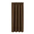 thumbnail image 3 of ZhyrZng Blackout Curtains 63 Inch Length, Energy Saving & Noise Reducing Bedroom Curtains, Rod Pocket Room Darkening Drapes for Bedroom Living Room,Set of 2 Curtain Panels(Brown), 3 of 4
