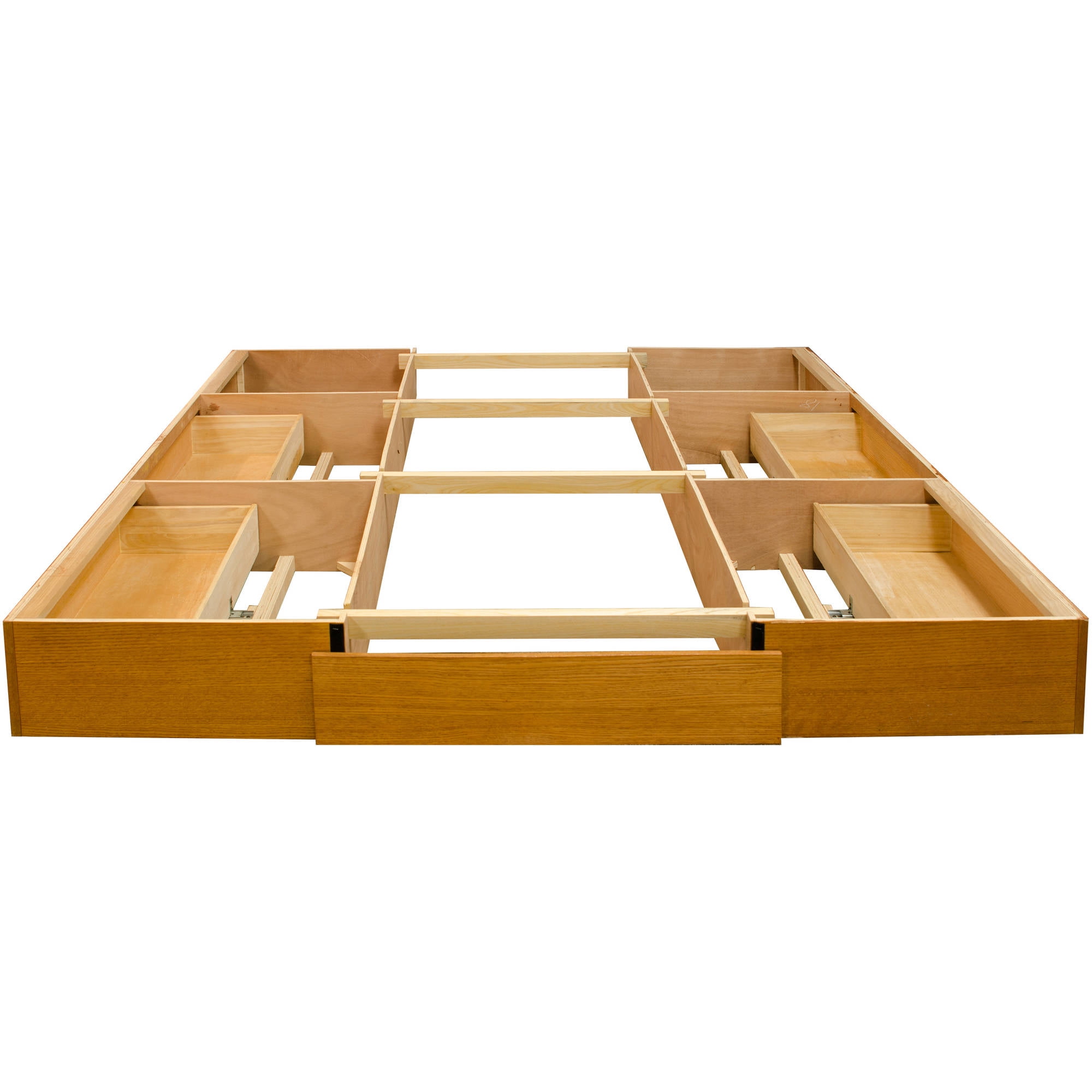 Oak Drawer Pedestal Platform Queen King Com