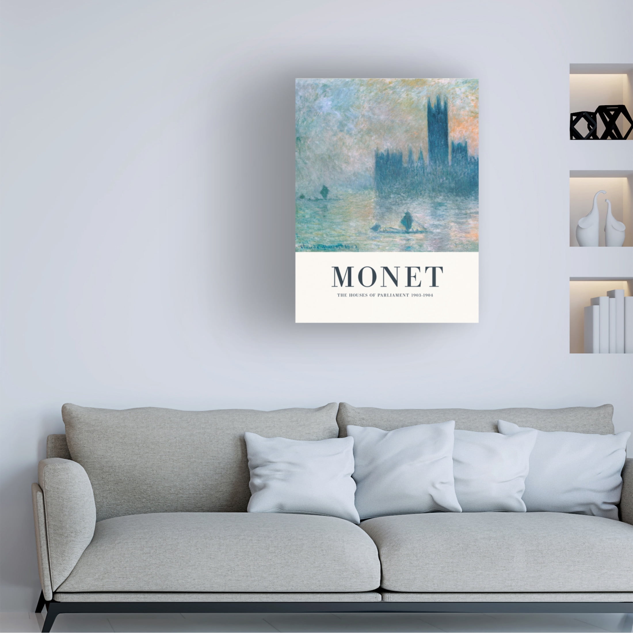 Trademark Fine Art Pictufy  The Houses of Parliament Canvas Wall Art