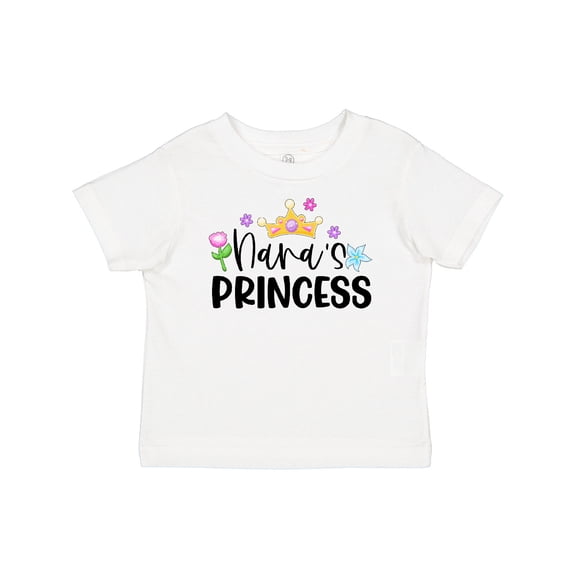 Inktastic Nana's Princess Crown and Flowers Girls Baby T-Shirt