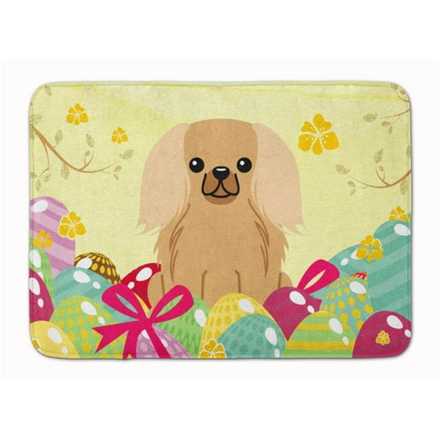 Carolines Treasures BB6104RUG Easter Eggs Pekingnese Fawn Sable Machine Washable Memory Foam Mat