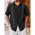thumbnail image 4 of Playa De Guayabera Cubana Camisas Casual De Lino Para Hombre, 4 of 7