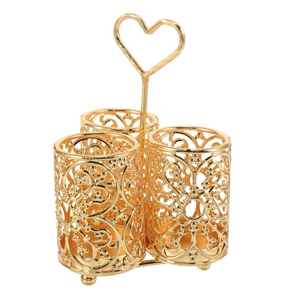 HEMOTON Kitchen Utensils Holder Vintage Cutlery Cup Utensil Storage Organizer Counter Silverware Holder Fork Spoon Basket Organizer Decor For Home