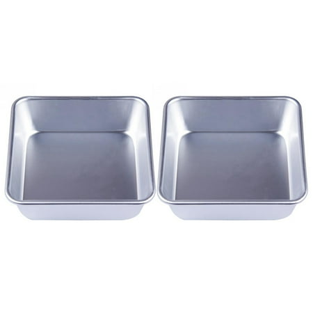 

2X 4 Inch Aluminum Alloy Mousse Square Cake Mold Cake Mould Bakeware Decorating Baking Tools