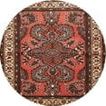 thumbnail image 1 of Ahgly Company Indoor Round Traditional Saffron Red Persian Area Rugs, 3' Round, 1 of 6