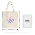 thumbnail image 3 of Isometric Cityscape Tote Bag - Vibrant Canvas Bag with Modern Buildings Whimsical Accents Perfect for Shopping Travel & Parties, 3 of 4