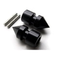 thumbnail image 1 of Krator Spike Black Swingarm Spools Sliders Motorcycle Compatible with Yamaha FZ-1 (FZS10V) 2004-2008, 1 of 3