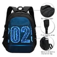 thumbnail image 3 of Honeii 2025 Happy New Year 5 for Travel Laptop Backpack, Business Laptops Backpack with USB Charging Port, College High School Computer Bag for Men Women, 3 of 7