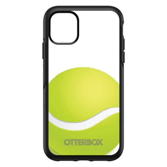 DistinctInk OtterBox Symmetry Custom Case for Apple iPhone 15 (6.1" Screen) - Green Tennis Ball - Slim Profile Design