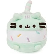 GUND Ice Cream Sandwich Pusheen Sweet Dessert Squishy Plush Stuffed Animal Cat for Ages 8 and Up, Mint and White, 4