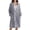 Blue#fleece bed jackets for elderly women, variant on Bed Jackets Womens Fall Winter Polka Dot Fleece Pajama Jacket with Pockets Cozy Plush Sherpa Housecoat Loungewear Sleepwear Purple,M