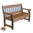 thumbnail image 3 of Heritage 4ft. Recycled Plastic Garden Bench, 3 of 6