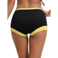 thumbnail image 3 of INSPIRE CHIC Women's High Waisted Loose Classic Full Coverage Briefs Breathable Cotton Ladies Panties 2XL Yellow, 3 of 4