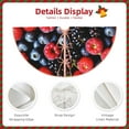thumbnail image 3 of Rateoe Variety Of Fruits And Berries Pattern Christmas Tree Skirt with Ties, Christmas Tree Decorations, Farmhouse Christmas Decor Xmas Holiday Decorations-36", 3 of 6