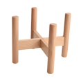 thumbnail image 4 of Soporte de madera para plantas, estante de exhibición esquinero, taburete elevador, moderno, bajo, pequeño, de un solo piso, para balcón, decoración, 4 of 8