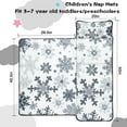 thumbnail image 5 of Blue Christmas Snowflake Pattern Toddler Nap Mats for Kids Preschool,50"x20" Sleeping Mat Bag or Kids,Toddler Sleeping Bag,Toddler Nap Mat or Daycare, 5 of 6