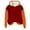 Red, variant on ZyeKqe Womens Hoodies Color Block Loose Long Sleeve Pullover Tops Fleece Lined Patchwork Dressy Sweatshirts