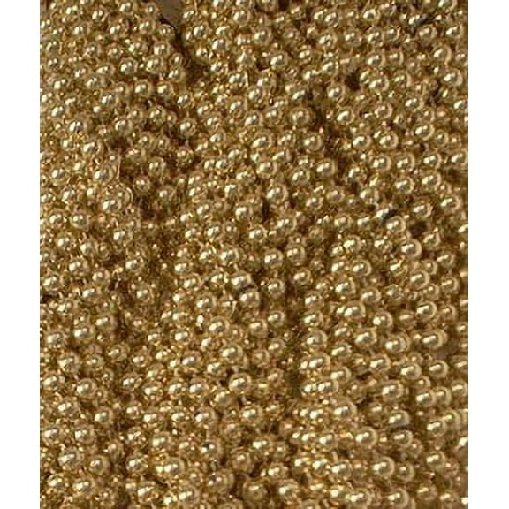72 Gold Mardi Gras Gra Beads Necklaces Party Favors 6 Dozen Lot
