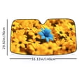 thumbnail image 4 of Awypu A Bright Yellow Little Flower Windscreen Sun Visor, Size: 51.18*27.59 in/55.12*29.92 in 55.12*29.92 in, 4 of 7