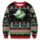 thumbnail image 3 of Suéter navideño feo, divertido suéter con estampado 3D, suéter unisex de moda con capucha de manga larga, divertido suéter de fiesta de Navidad de otoño, 3 of 5