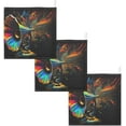 thumbnail image 7 of 5 PCS Retro Gramophone Musical Baby Muslin Washcloths, Artistic Bright Color Soft Absorbent Face Towel Burp Cloths Cotton Bath Wipes Infant Wash Cloth for Newborn Boys Girls, 7 of 7