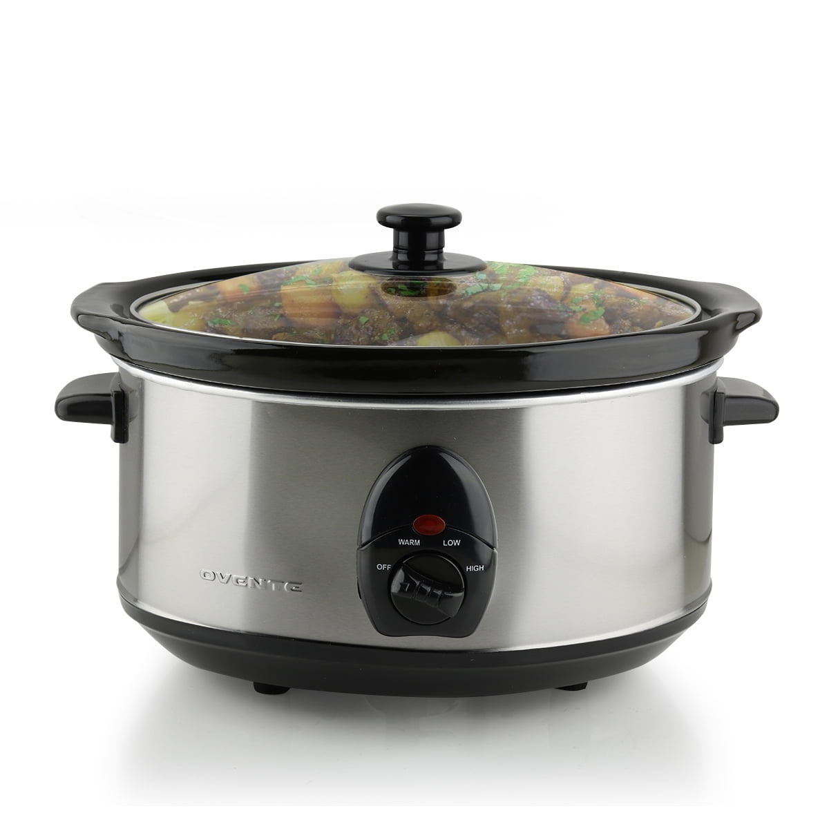 Ovente Slow Cooker Crockpot 3.5 Liter with Removable ...