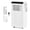 Black control panel, variant on 8000 BTU Portable Air Conditioner – 4-Mode AC Unit with Dehumidifier, Fan & Sleep Mode, Quiet Operation, Remote Control & Window Kit for Rooms up to 350 Sq.Ft