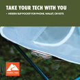 thumbnail image 6 of (2 pack) Ozark Trail Ultra-lightweight Backpacking Chair with Carry Bag, Turquoise Sea Frame, 6 of 14