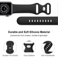 thumbnail image 2 of 5 Pack Bands Compatible with Apple Watch Band 38mm 40mm 41mm 42mm 44mm 45mm, Compatible with iWatch Series 7 6 5 4 3 2 1 SE Women Men Stone/Black/Whit, 2 of 5