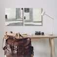 thumbnail image 2 of Stupell Industrial Abstract Grey Geometric Abstract Painting Gallery Wrapped Canvas Print Wall Art, Set of 2, 2 of 7