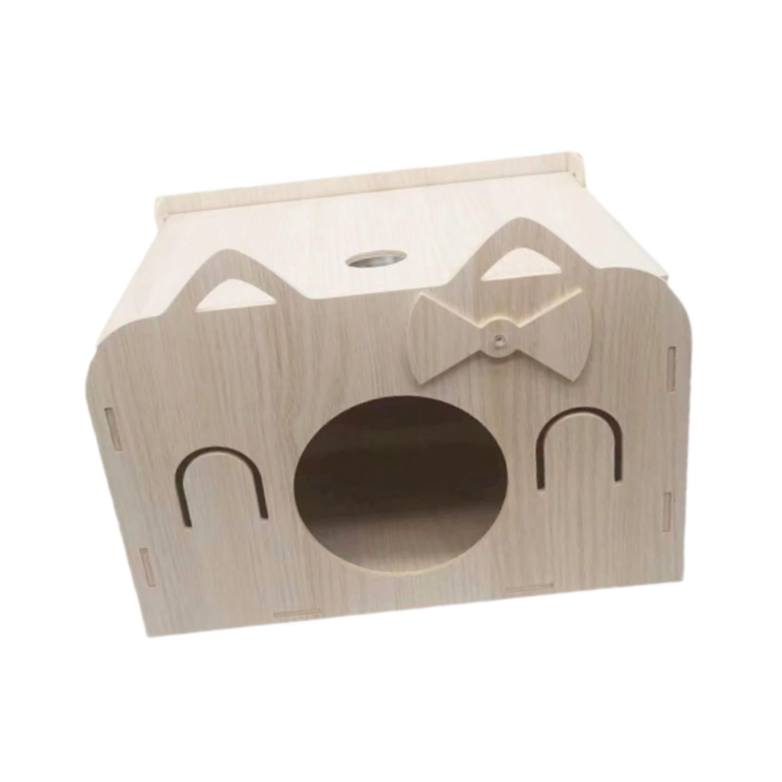 Fzaqwen Hamster Hideout House Cage Accessory Guinea Pig Hiding Room Hideaway Landscaping
