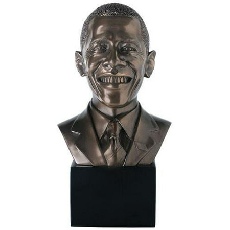 Ebros First African American President Barack Obama Bust Figurine Sculpture Art 8.5