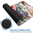 thumbnail image 6 of Long Mouse Pads for Desk,Pioneer Flower Floral Print Pattern Desk Mats on Top Of Desks, Desk Mouse Pad Extra Large with 3mm Non-Slip Base and Stitched Edge for Gaming,Office,Work,Home 47.3"x23.6", 6 of 6