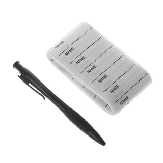 2 x Fabric Pens 20 x Name Tag Labels School Uniform Clothes Permanent Black  Ink 5013922056395