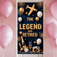 thumbnail image 6 of Decorative Design Retirement Banner Gold Theme Party Decoration Retirement Celebration Banner for Indoor Decoration Retirement Party Holiday Celebration, 6 of 9