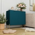 thumbnail image 2 of Clihome  2-Door Storage Media Accent Buffet Sideboard Darkcyan, 2 of 5