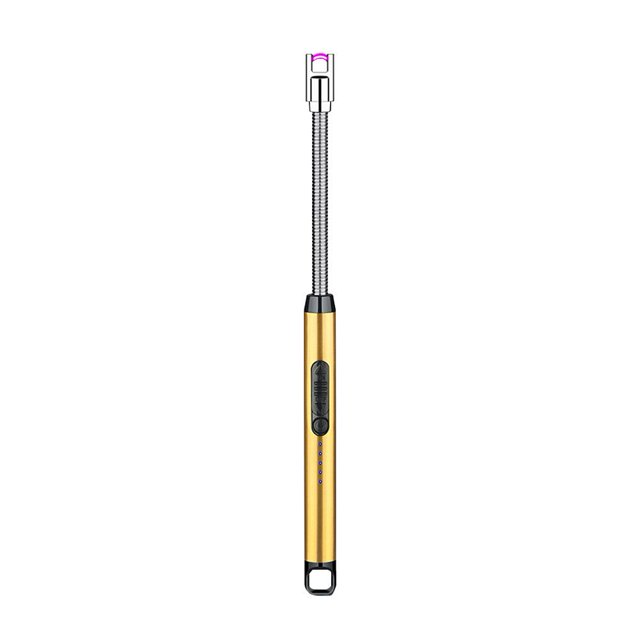 Encendedor eléctrico multifuncional a prueba de viento, encendedor de pulso para velas (dorado) Wdftyju Libre de BPA