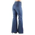 thumbnail image 4 of Fashion2Love Women's Juniors Bell Bottom High Waist Flared Stretch Jeans, 4 of 9