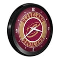thumbnail image 2 of Cleveland Cavaliers 15" Ribbed Frame Wall Clock, 2 of 5